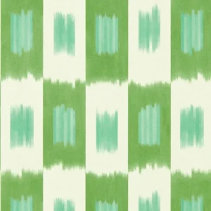 green geometric wallpaper from harlequin