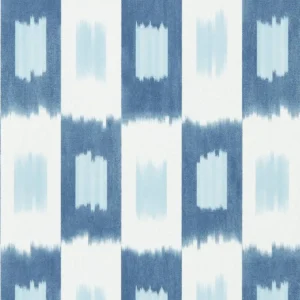 blue geometric wallpaper from harlequin
