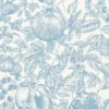 blue botanical wallpaper from harlequin