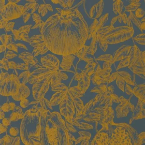 yellow botanical wallpaper from harlequin