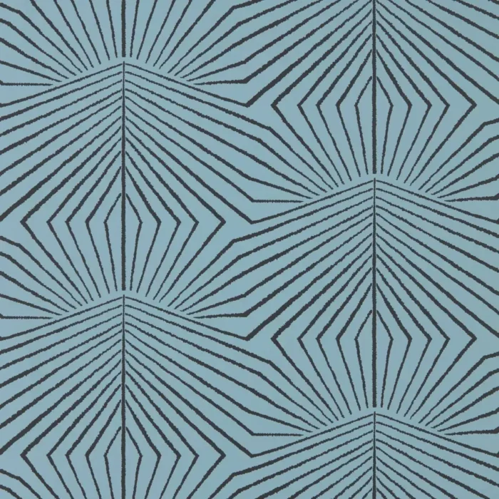 Dawning Wallpaper - Copenhagen Blue / Ritual swatch
