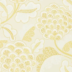 yellow botanical wallpaper from harlequin