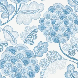 blue botanical wallpaper from harlequin
