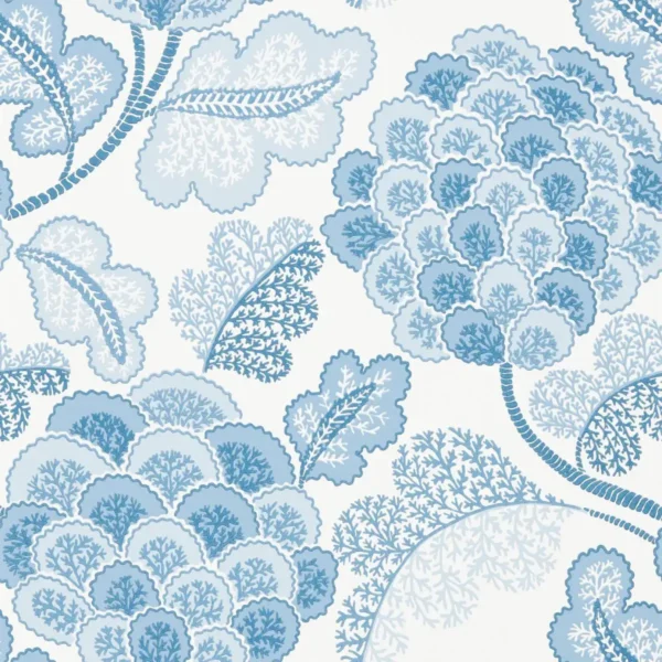 Flourish Wallpaper - First Light / Midsummers Eve by blue botanical wallpaper from harlequin
