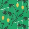 green botanical wallpaper from harlequin