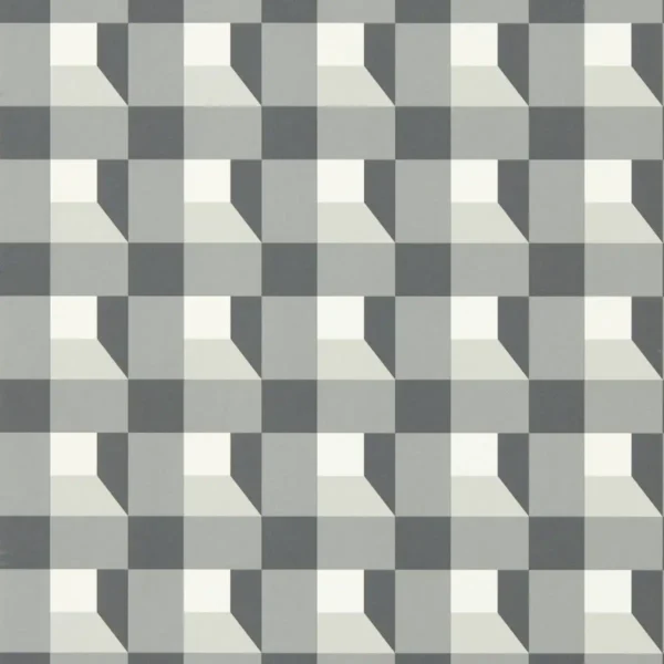 black-grey geometric wallpaper from harlequin