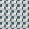 blue geometric wallpaper from harlequin
