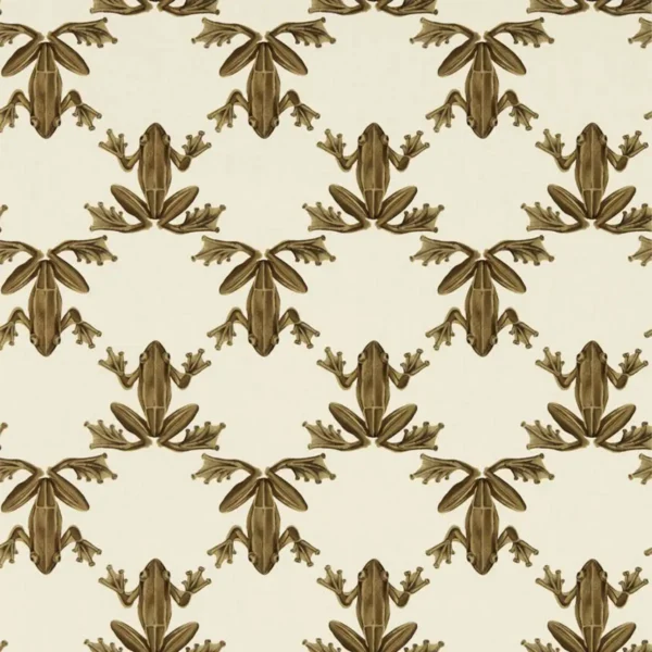 Wood Frog Wallpaper - Gold / Parchment by Wood Frog Wallpaper - Gold / Parchment from