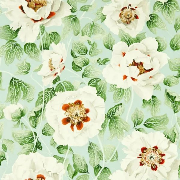 Florent Wallpaper - Seaglass / Clover / Rosehip by Florent Wallpaper - Seaglass / Clover / Rosehip from