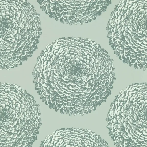 Elixity Wallpaper - Titanium by black-grey botanical wallpaper from harlequin