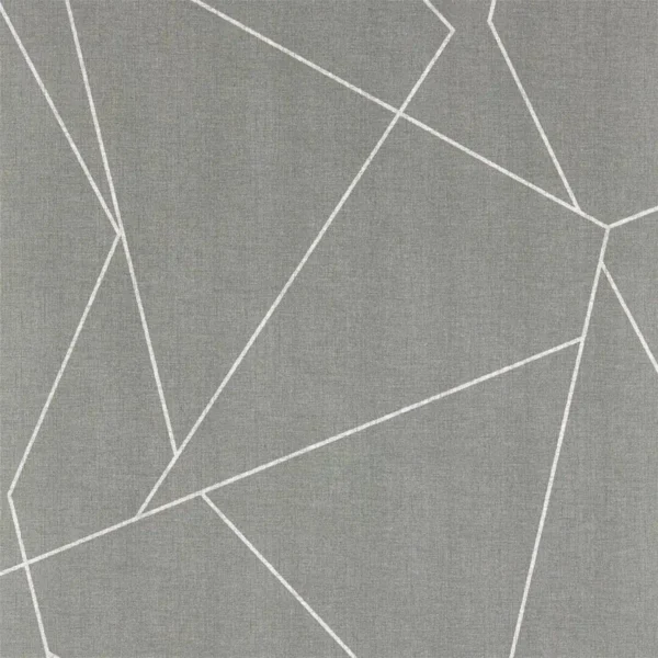 Parapet Wallpaper - Slate by black-grey geometric wallpaper from harlequin
