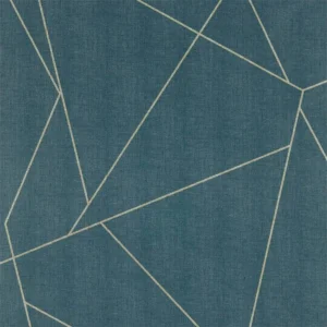 blue geometric wallpaper from harlequin