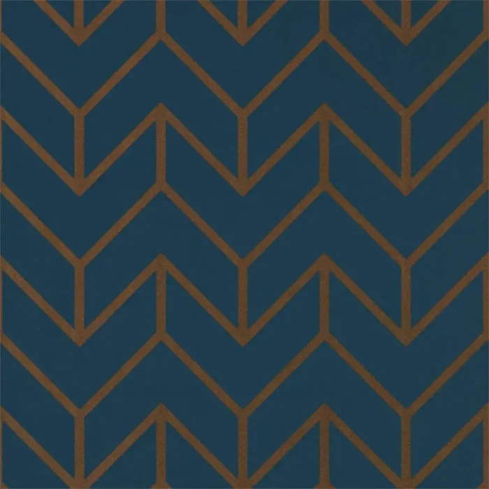 Tessellation Wallpaper - Marine Copper swatch