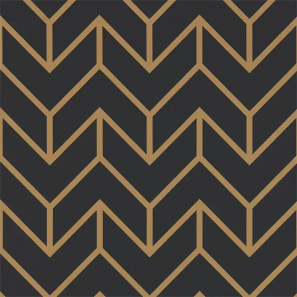 Tessellation Wallpaper - Graphite by black-grey geometric wallpaper from harlequin