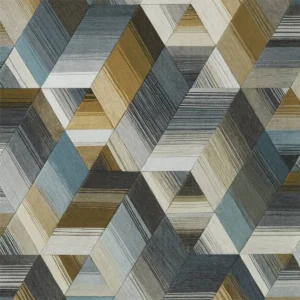 black-grey geometric wallpaper from harlequin