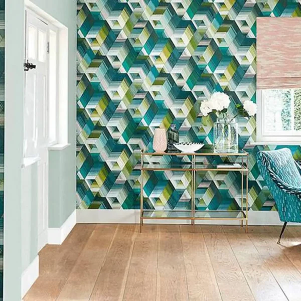 Arccos Wallpaper - Emerald Blush from