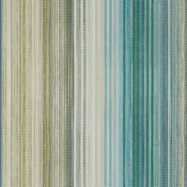 Spectro Stripe Wallpaper - Emerald Marine by multicolour striped wallpaper from harlequin
