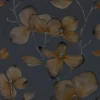 black-grey botanical wallpaper from harlequin