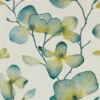 blue botanical wallpaper from harlequin