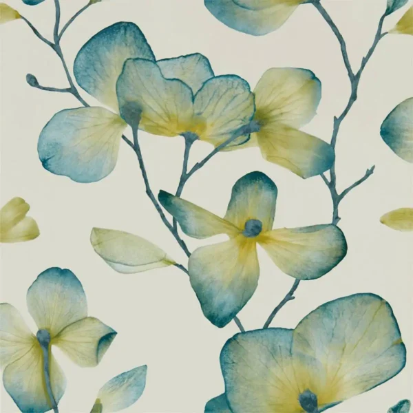 Kienze Wallpaper - Marine Zest by blue botanical wallpaper from harlequin