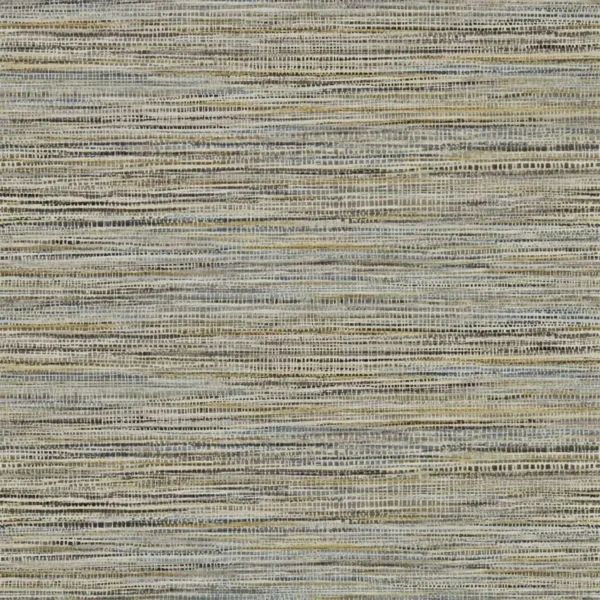 Affinity Wallpaper - Ochre Steel by black-grey striped wallpaper from harlequin