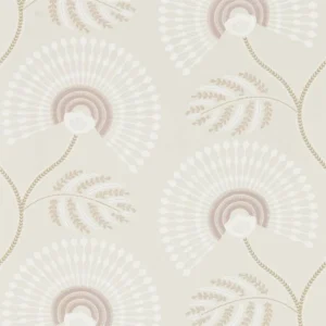 brown botanical wallpaper from harlequin