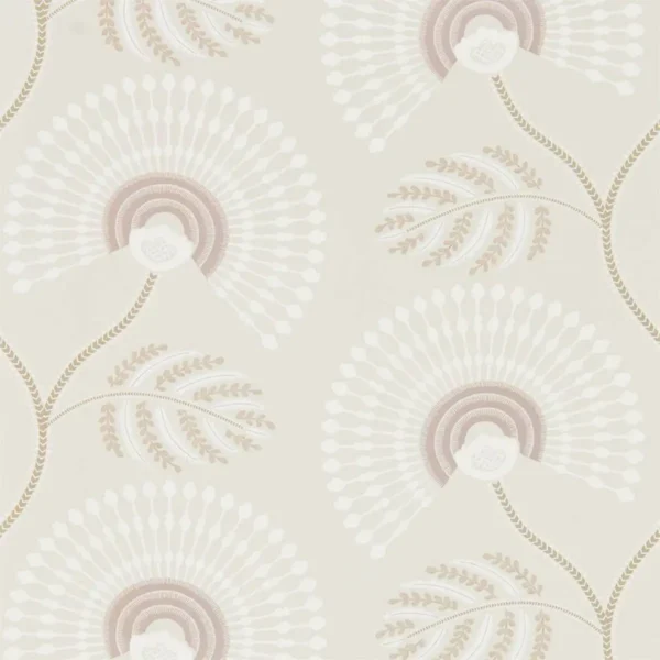 brown botanical wallpaper from harlequin