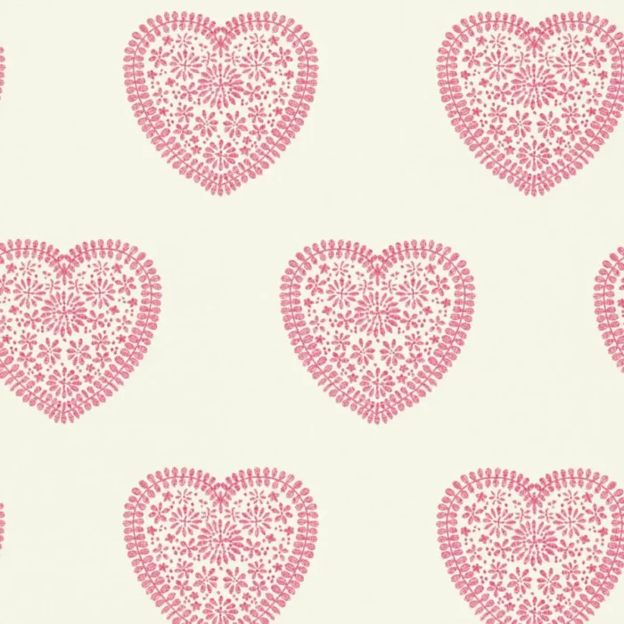 Sweet Hearts Wallpaper - Pink swatch