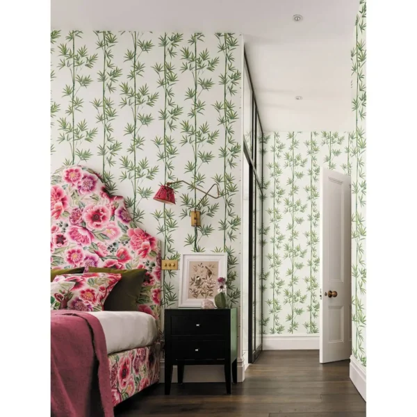Isabella Wallpaper - Porcelain / Bamboo from
