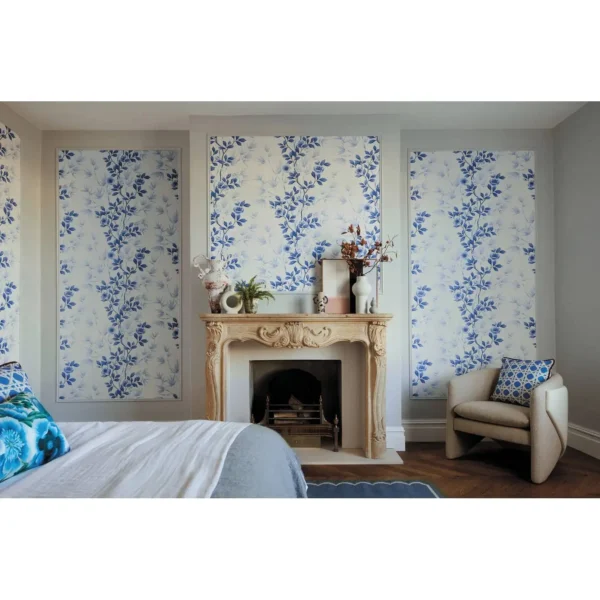 Isabella Wallpaper - Sky / Porcelain by Isabella Wallpaper - Sky / Porcelain from