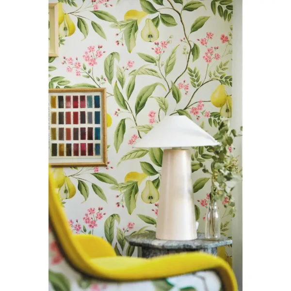 Lady Alford Wallpaper - Fig Blossom / Magenta from