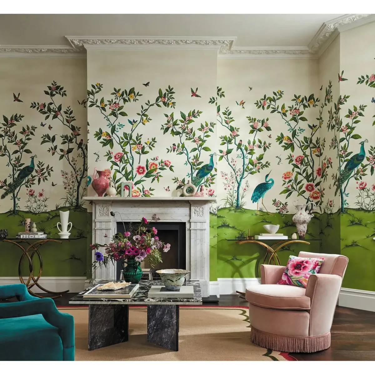 Florence Wallpaper - Fig Blossom / Apple / Peony by Florence Wallpaper - Fig Blossom / Apple / Peony from