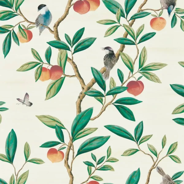 Ella Wallpaper - Fig Blossom / Fig Leaf by Ella Wallpaper - Fig Blossom / Fig Leaf from