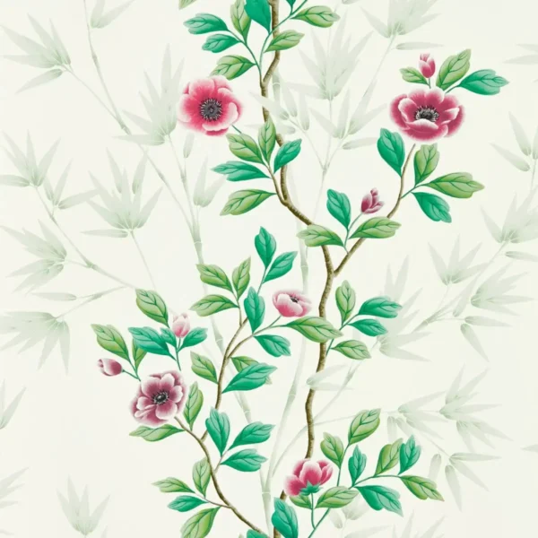 Lady Alford Wallpaper - Fig Blossom / Magenta from