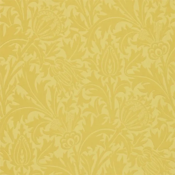 Outlet Thistle Wallpaper - Gold 210484 Batch AE1 by yellow botanical wallpaper from outlet sales
