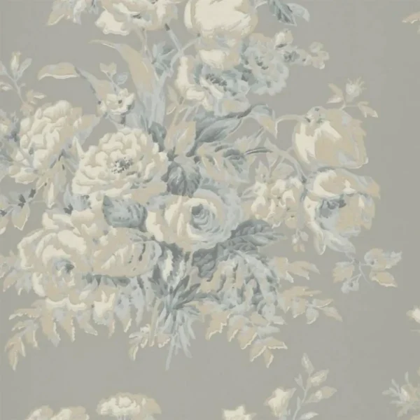 black-grey botanical wallpaper from ralph lauren