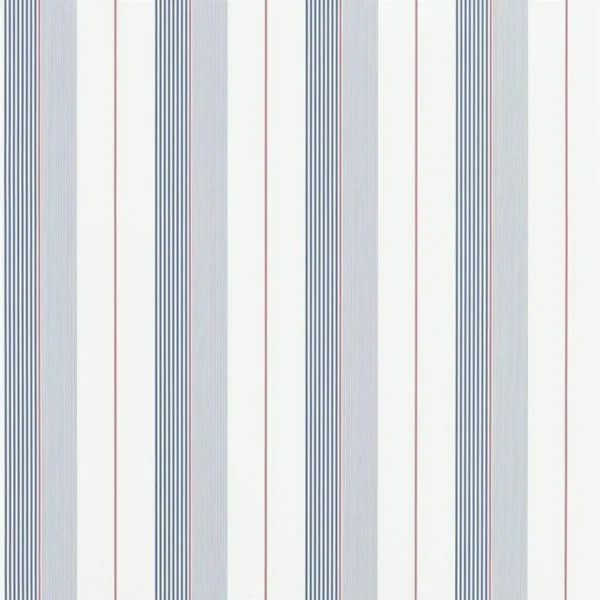 Aiden Stripe Wallpaper - Navy / Red / White by blue striped wallpaper from ralph lauren