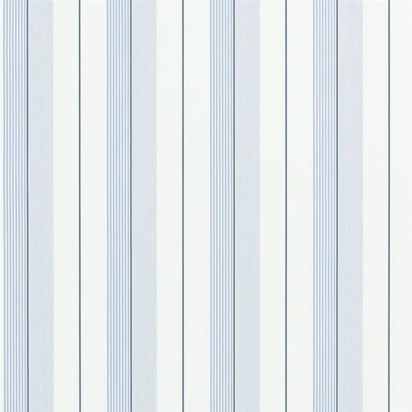 Aiden Stripe Wallpaper - Blue / Navy / White by blue striped wallpaper from ralph lauren