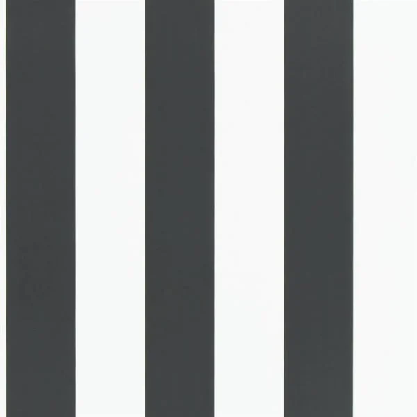 Spalding Stripe Wallpaper - Black / White by black-grey striped wallpaper from ralph lauren
