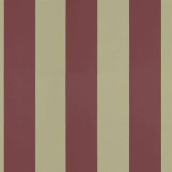 Spalding Stripe Wallpaper - Rosewood by pink striped wallpaper from ralph lauren