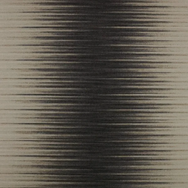 Mianzi Wallpaper - Charcoal by black-grey striped wallpaper from romo
