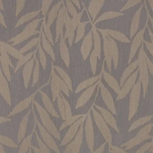 black-grey botanical wallpaper from romo