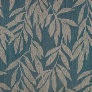 blue botanical wallpaper from romo