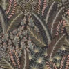 black-grey botanical wallpaper from romo