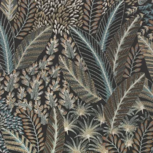 blue botanical wallpaper from romo