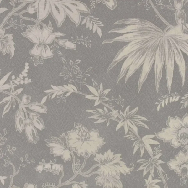 black-grey botanical wallpaper from romo