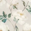 black-grey botanical wallpaper from romo