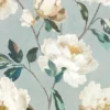 blue botanical wallpaper from romo