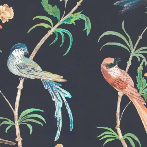 Pluma Wallpaper - Twilight by blue animal wallpaper from romo