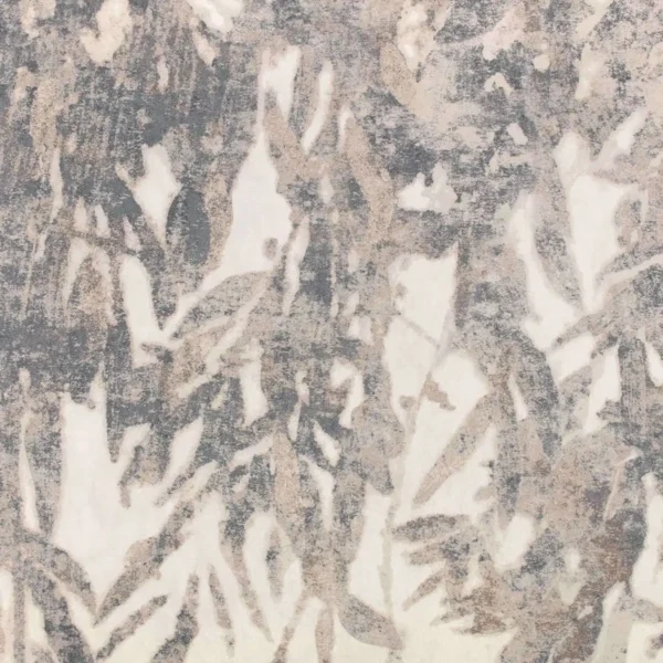 Aula Wallcovering - Stucco by black-grey botanical wallpaper from romo